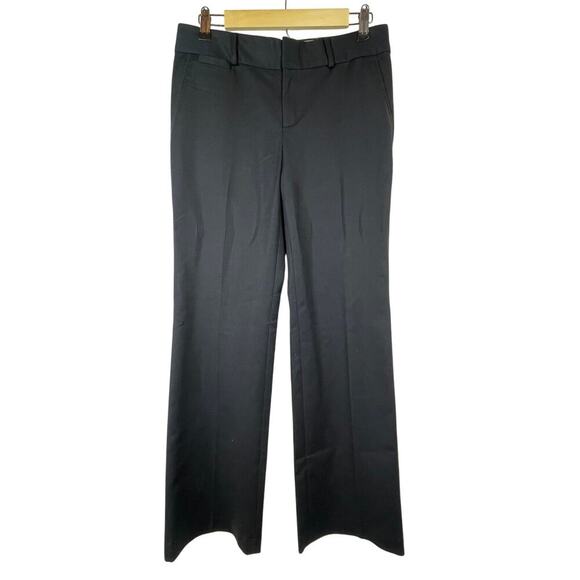 Banana Republic Martin Fit Navy Blue Stretch Wide Leg Trouser Pants Size 6 - Picture 1 of 6